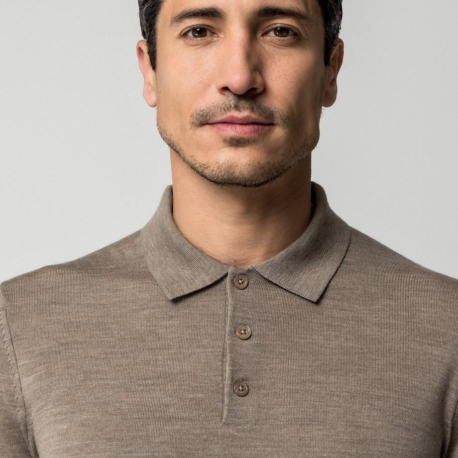 Manor Man Maglione Polo Maniche Lunghe  