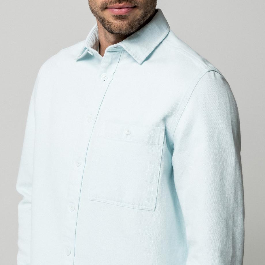 Manor Man Manor Man Overshirt con tasca petto e chiusura a bottoni  