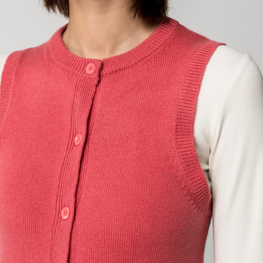Manor Woman Gilet tricoté à boutonnage avant  