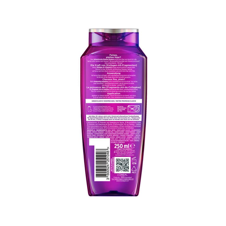 L'OREAL  Elseve Collagen Lifter Shampoo volumizzante rimpolpante 