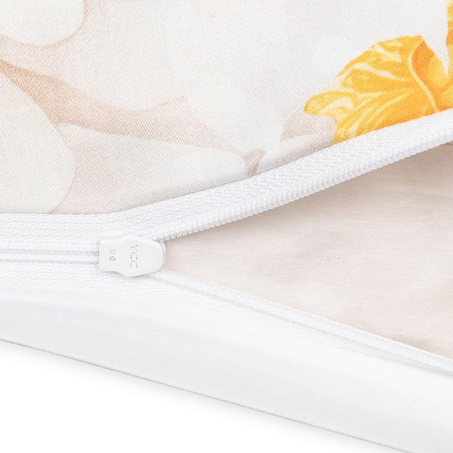 Manor Azalina Taie d'oreiller en satin à motif floral  