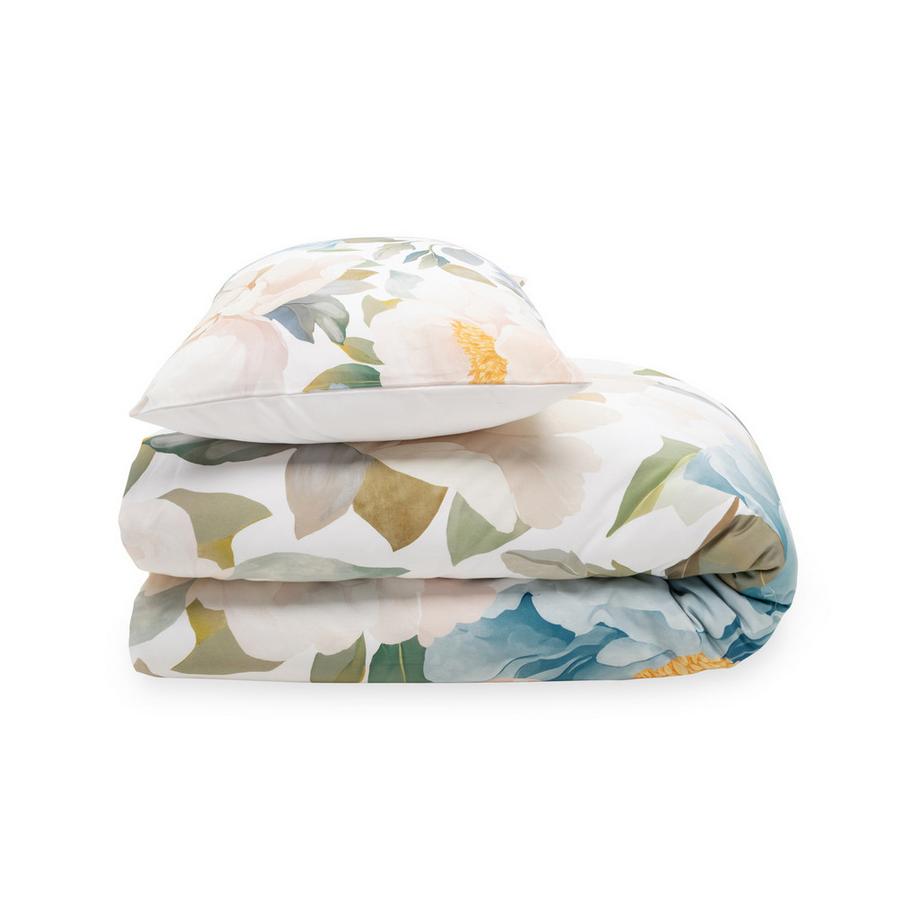 Manor Azalina Taie d'oreiller en satin à motif floral  