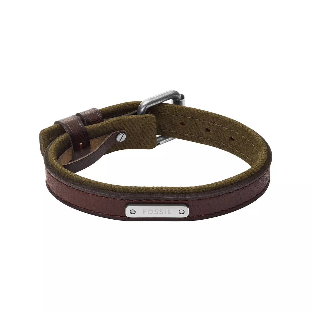 Fossil - Armband, Everett, One Size, Silberfarben