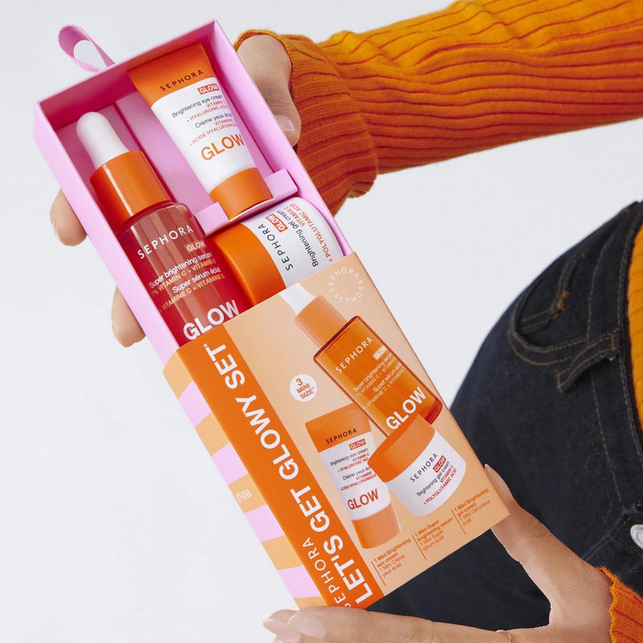 SEPHORA  LET'S GET GLOWY SET - Kit Mini routine soin éclat 