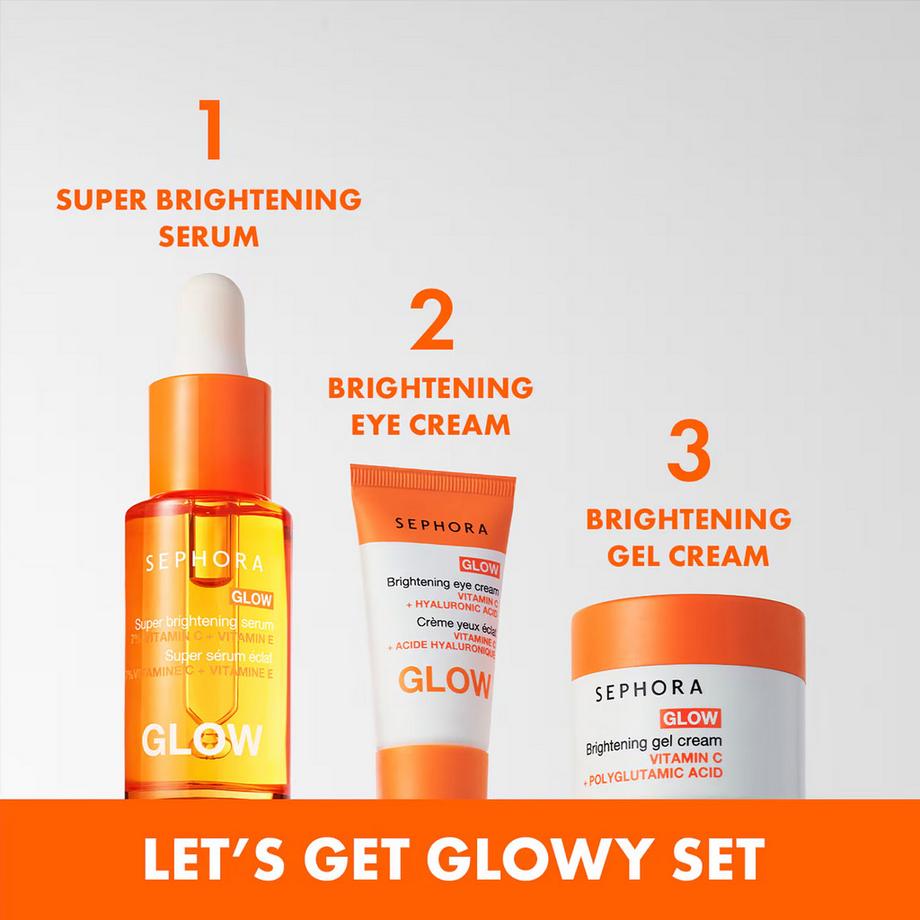 SEPHORA  LET'S GET GLOWY SET - Kit Mini routine soin éclat 