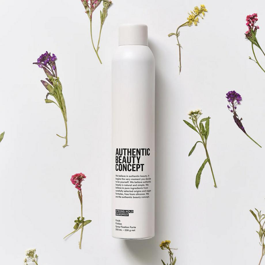 Authentic Beauty  Strong Hold Hairspray - Laque cheveux ultra-fine séchage rapide et longue tenue 