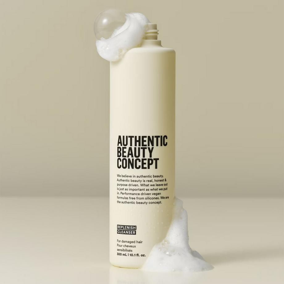 Authentic Beauty  Replenish Cleanser - Shampoing riche et nourrissant pour cheveux sensibilisés 