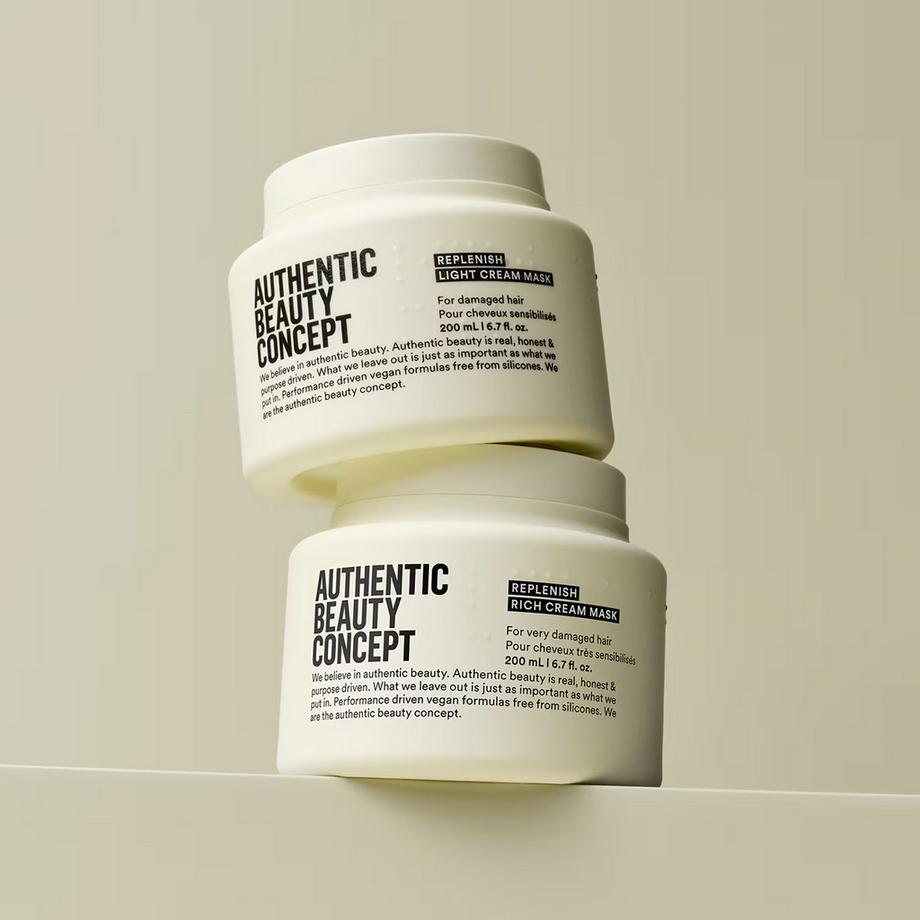 Authentic Beauty  Replenish Rich Cream Mask - Maschera riparatrice per capelli spessi e crespi 