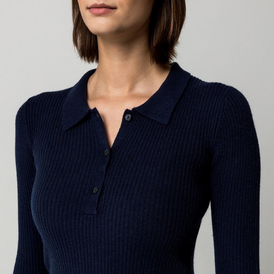 Manor Woman Pull col polo côtelé  