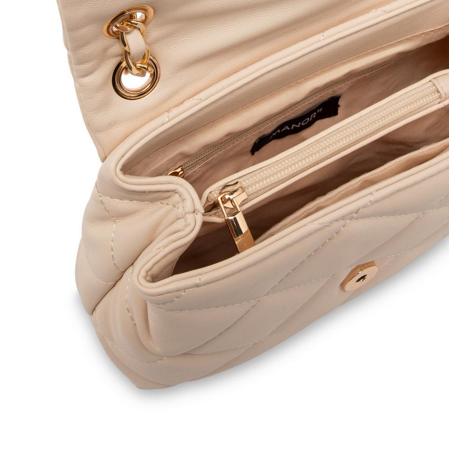 Manor Woman Gesteppte Schultertasche mit Kettenriemen  