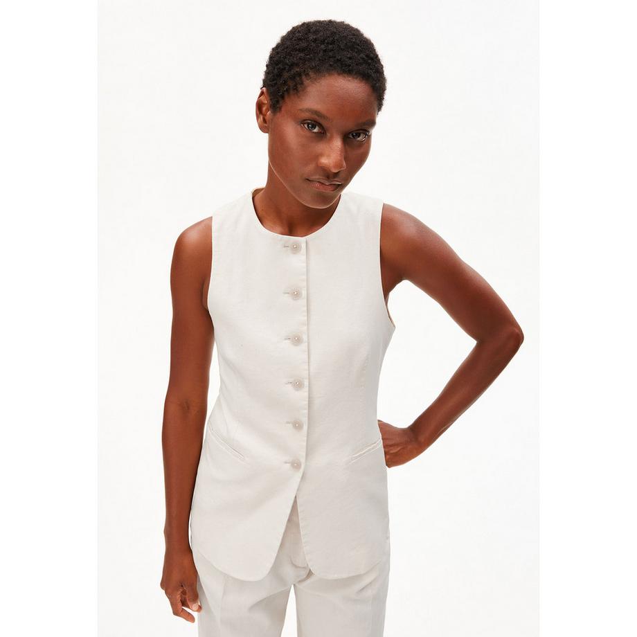 ARMEDANGELS Gilet senza maniche abbottonato  