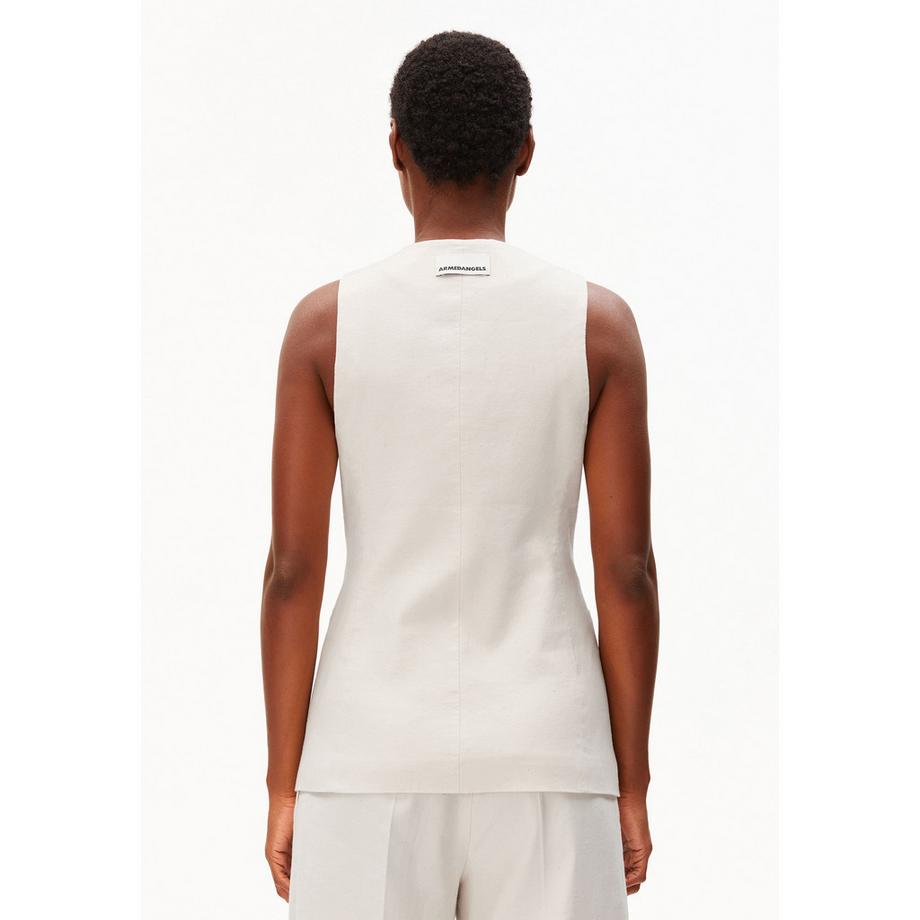 ARMEDANGELS Gilet senza maniche abbottonato  