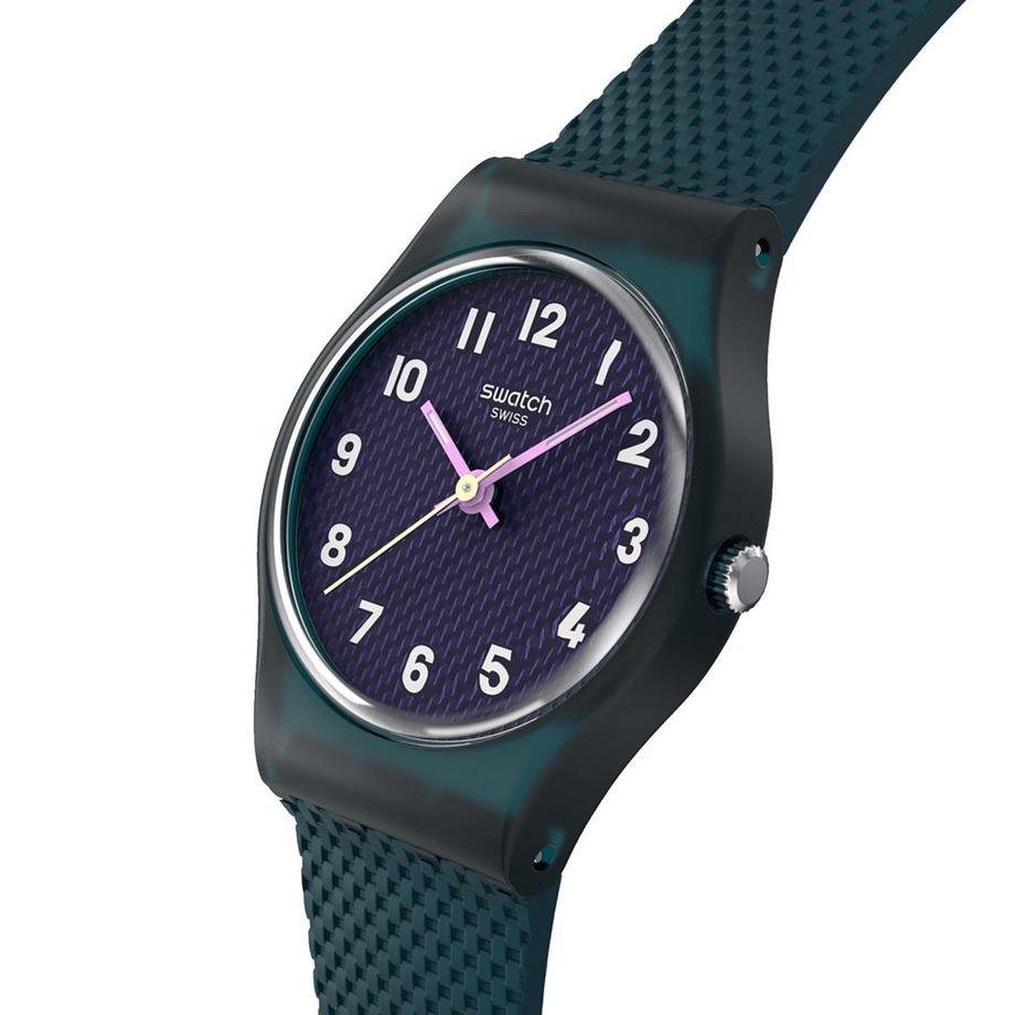 swatch TEAL WEAVE Analoguhr 