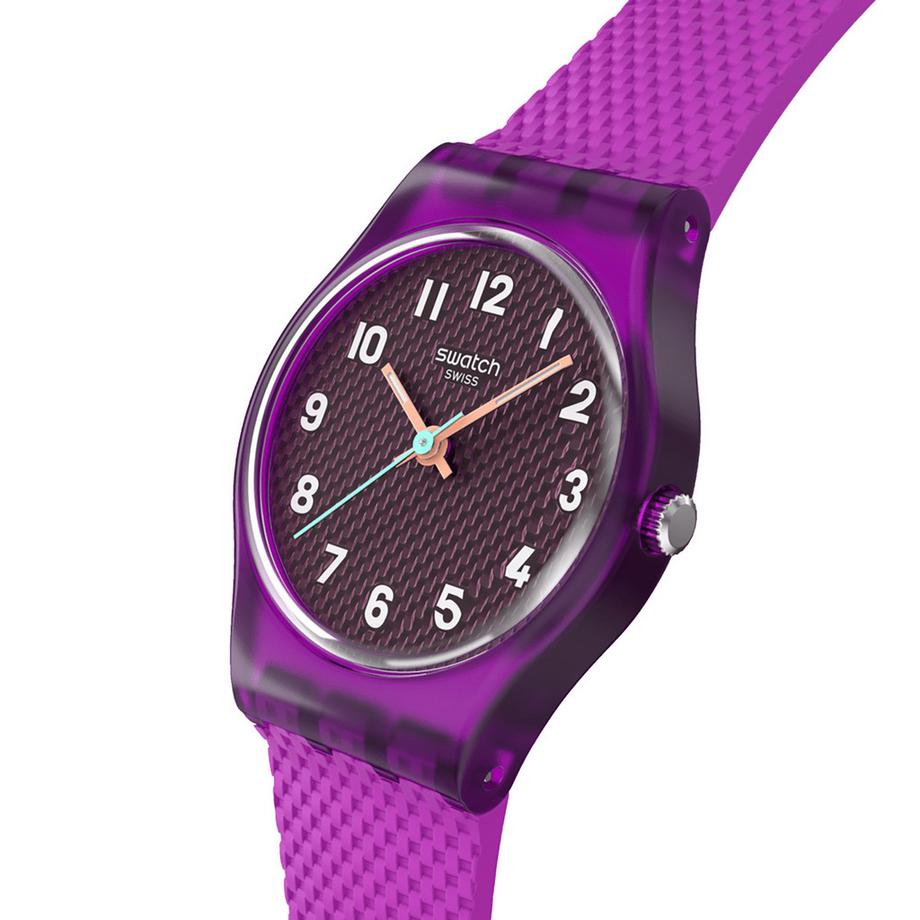 swatch MAGENTA WEAVE Analoguhr 