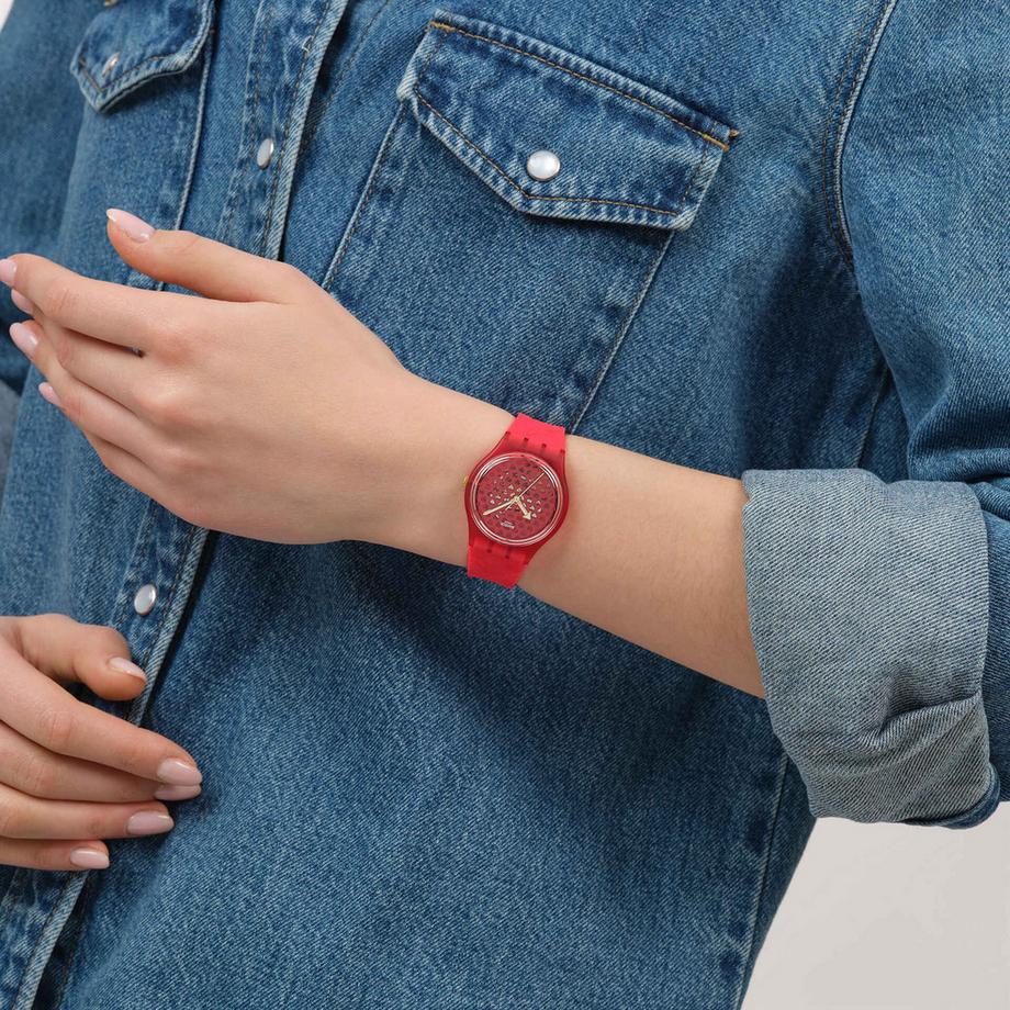 swatch LOVE IN SCARLET Orologio analogico 