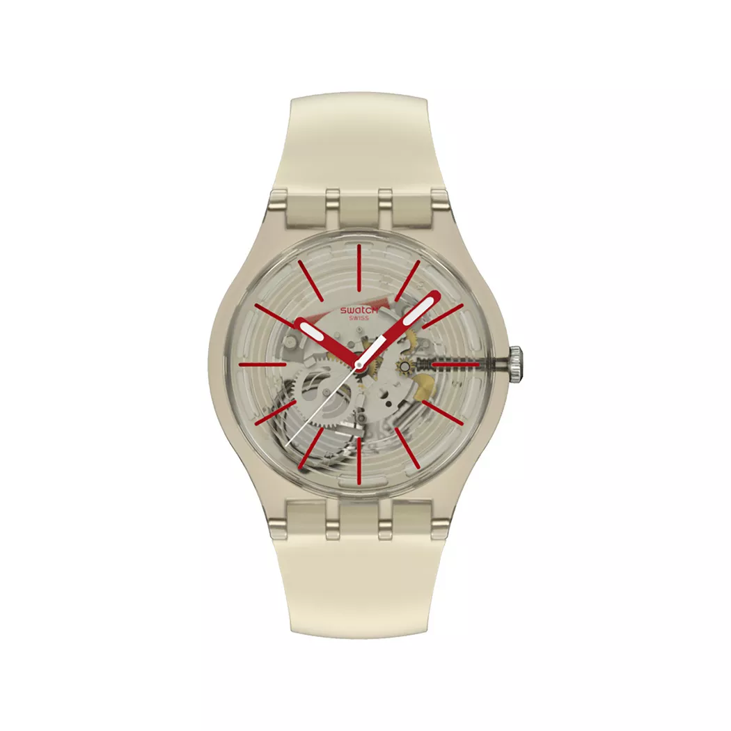 Swatch Revealed In The Sand Analog Watch Gray 41mm