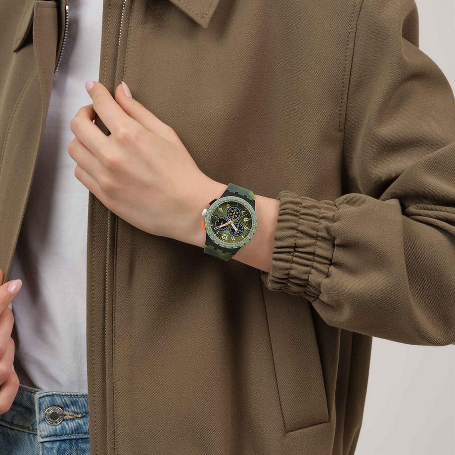 swatch MIDDAY CAMO Horloge analogique 