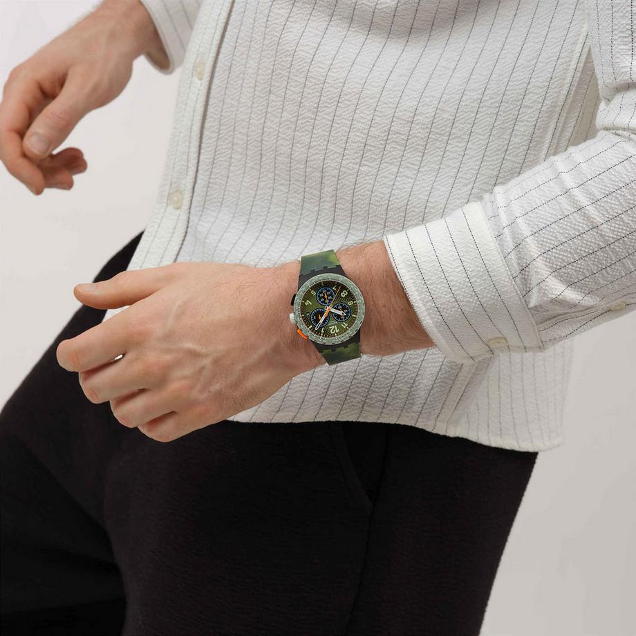 swatch MIDDAY CAMO Horloge analogique 