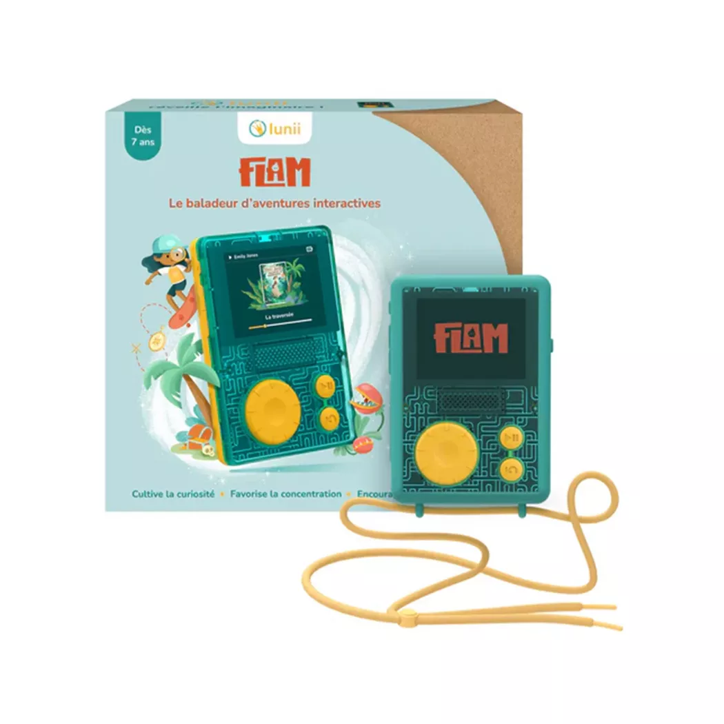 lunii - Flam Audioplayer für Hörbücher, Multicolor