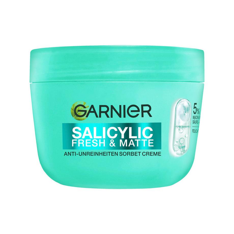 GARNIER  Crème sorbet hydratante Salicylic Fresh & Matte 