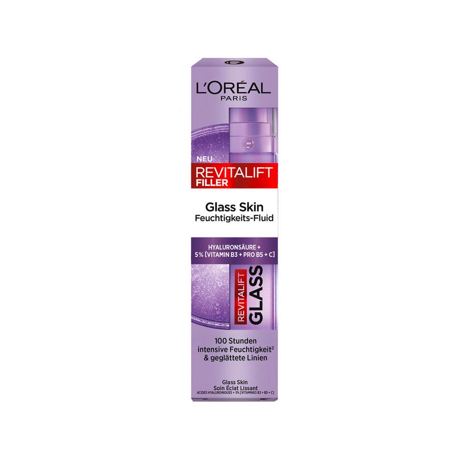 L'OREAL  Revitalift Filler Glass Skin Fluide Hydratant 