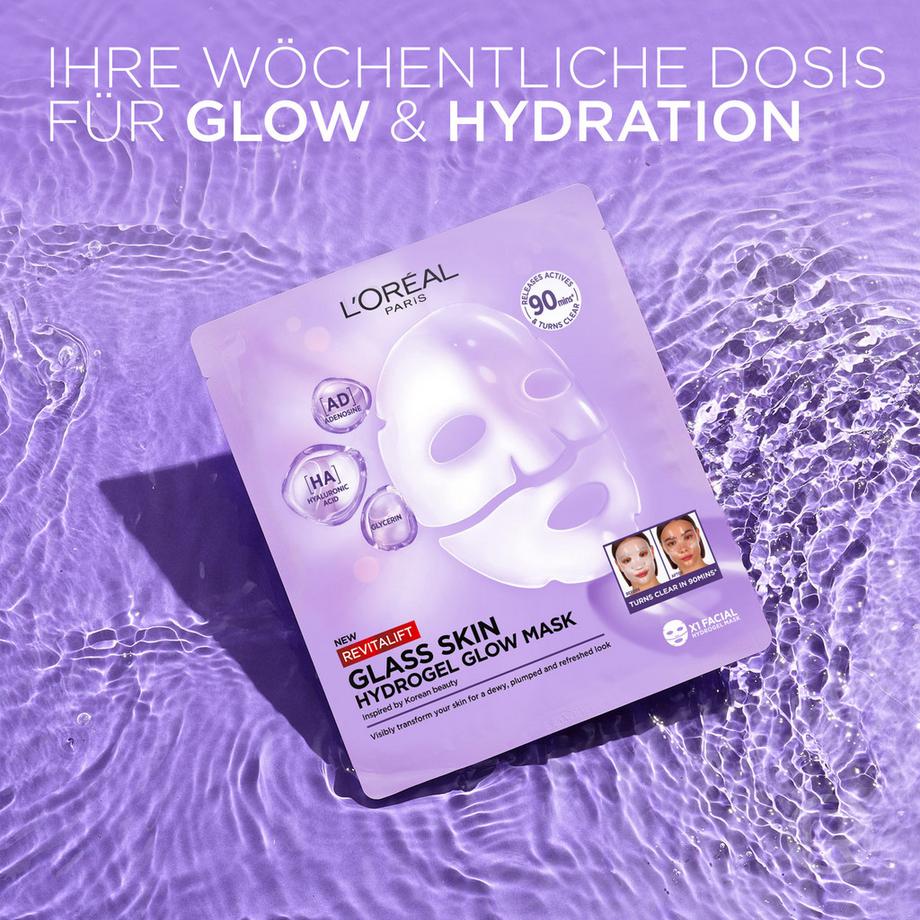 L'Oréal Paris  Revitalift Filler Glass Skin Hydrogel Glow Mask 