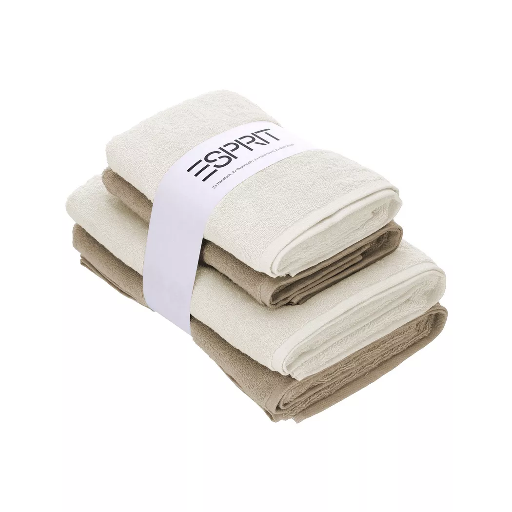 Esprit - Handtuch & Duschtuch Set, Set, Beige
