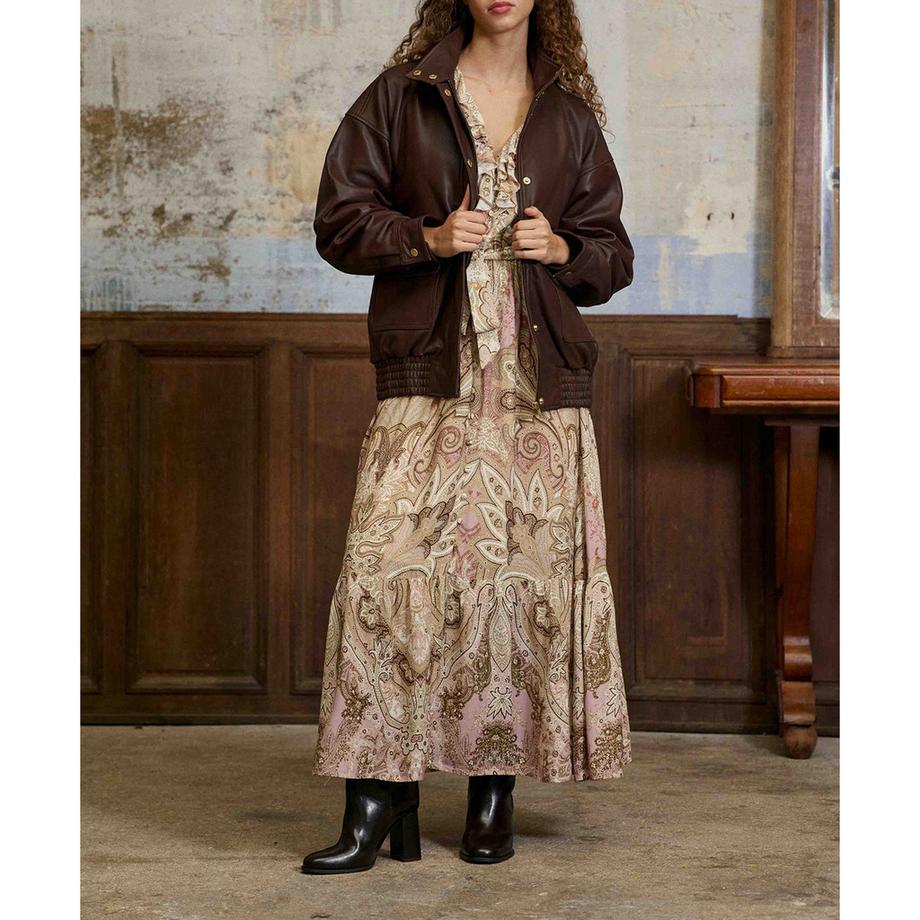 La Petite Etoile Robe longue à manches longues imprimé paisley  