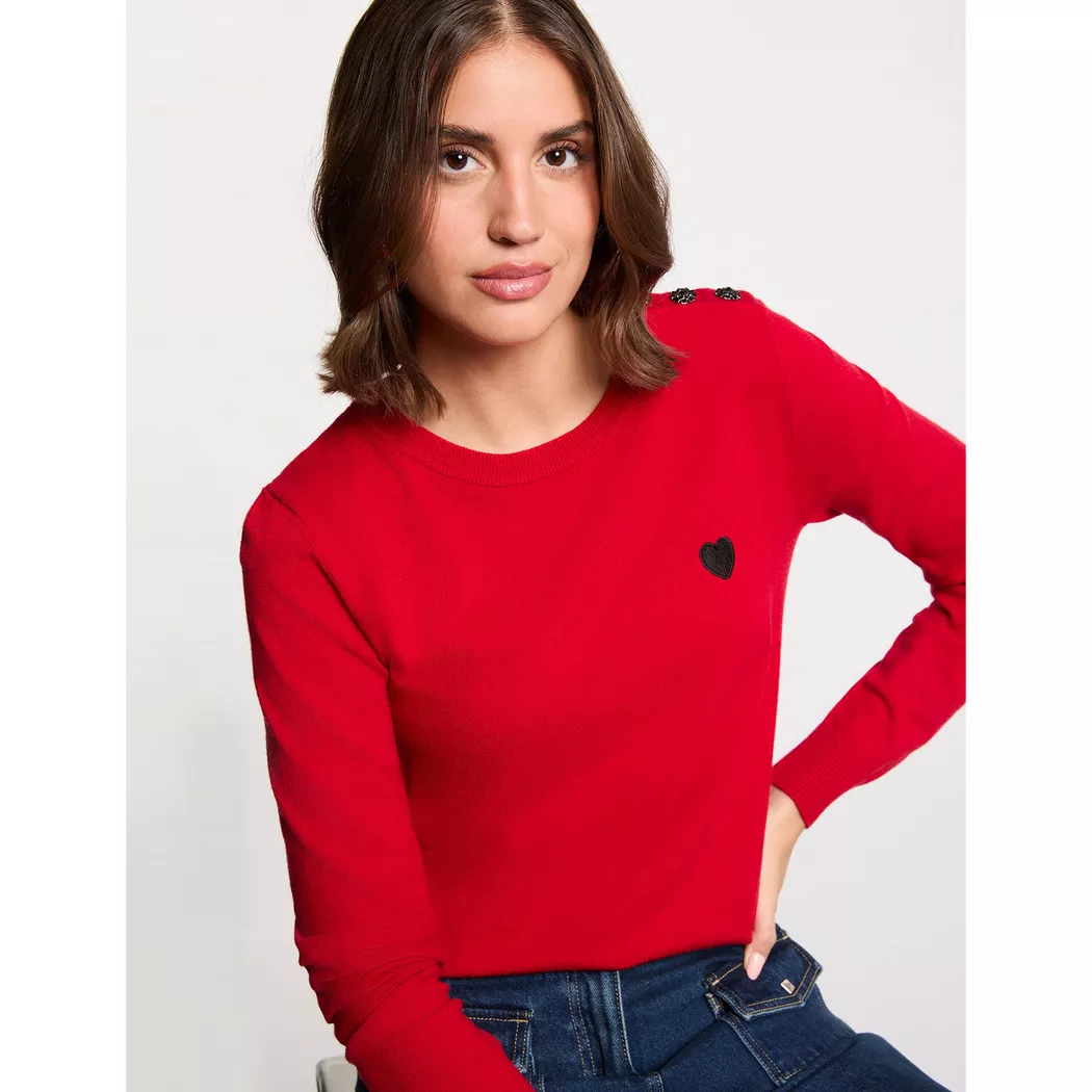 Morgan - Pullover, für Damen, Rot, Größe S 2