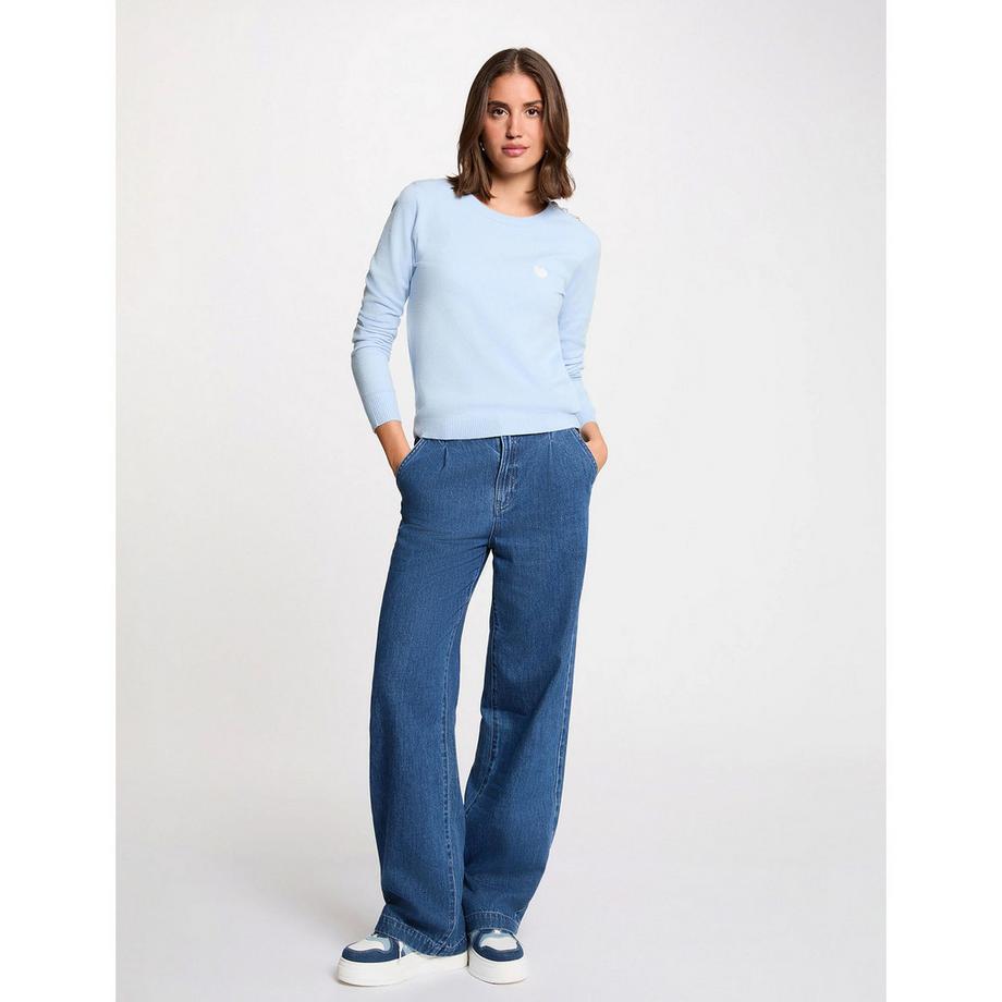 MORGAN Pullover con ricamo a cuore  