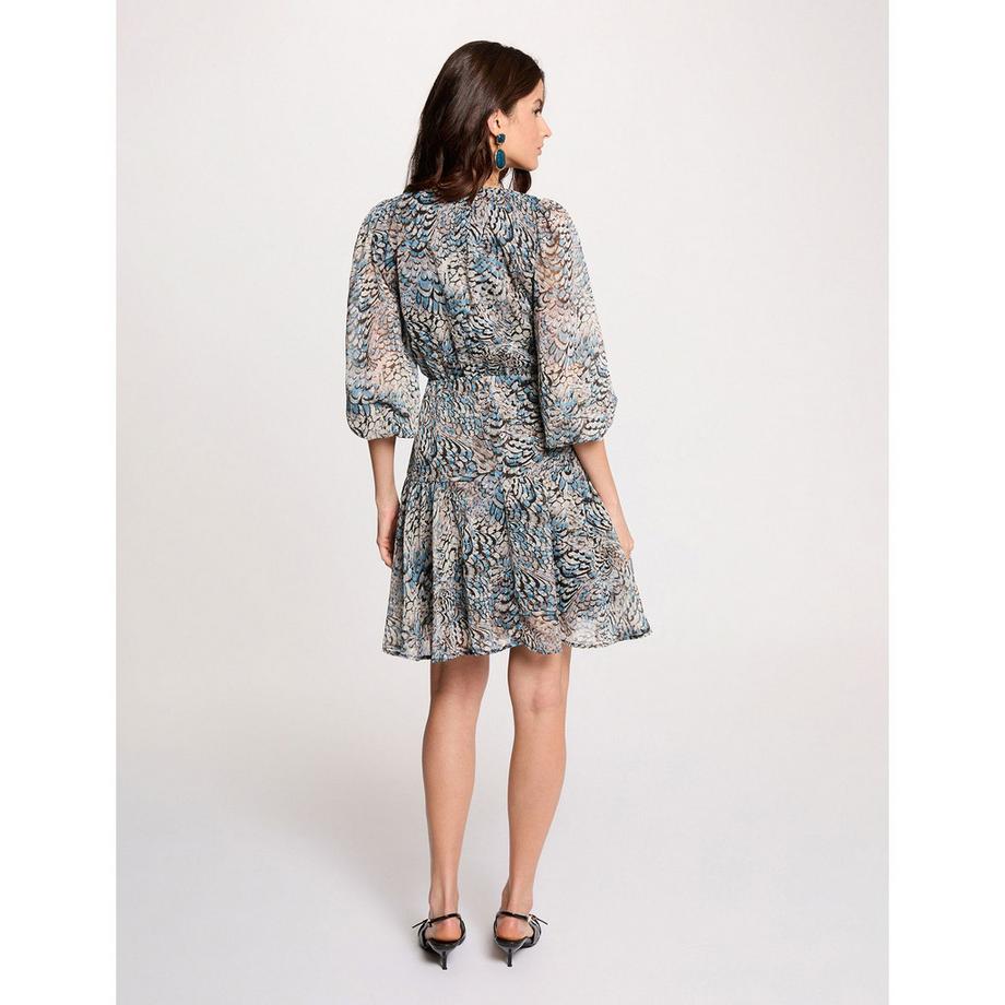 MORGAN Gemustertes Minikleid  