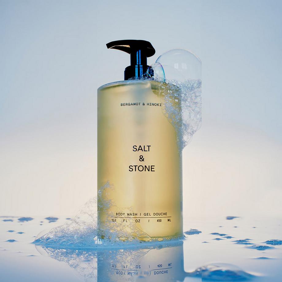 Salt & Stone  Body Wash - Gel douche Bergamote et Hinoki 