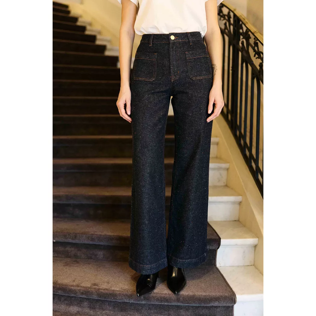 La Petite Etoile - Jeans, für Damen, Blau Denim Dunkel, Größe 40