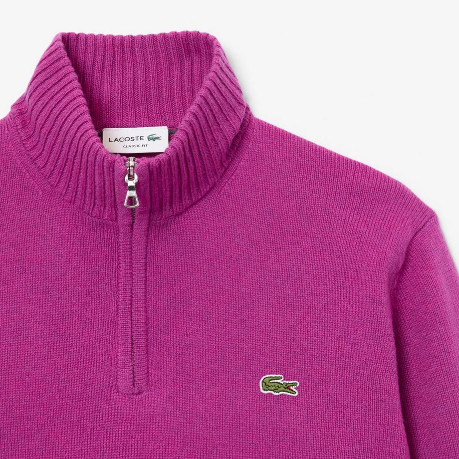 LACOSTE Pull à Col Roulé Demi-Zip  