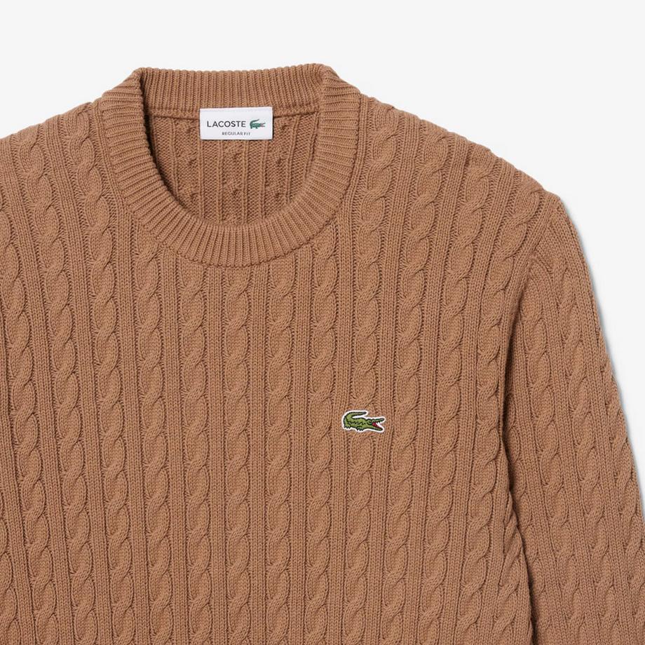 LACOSTE Maglione a maglia intrecciata  