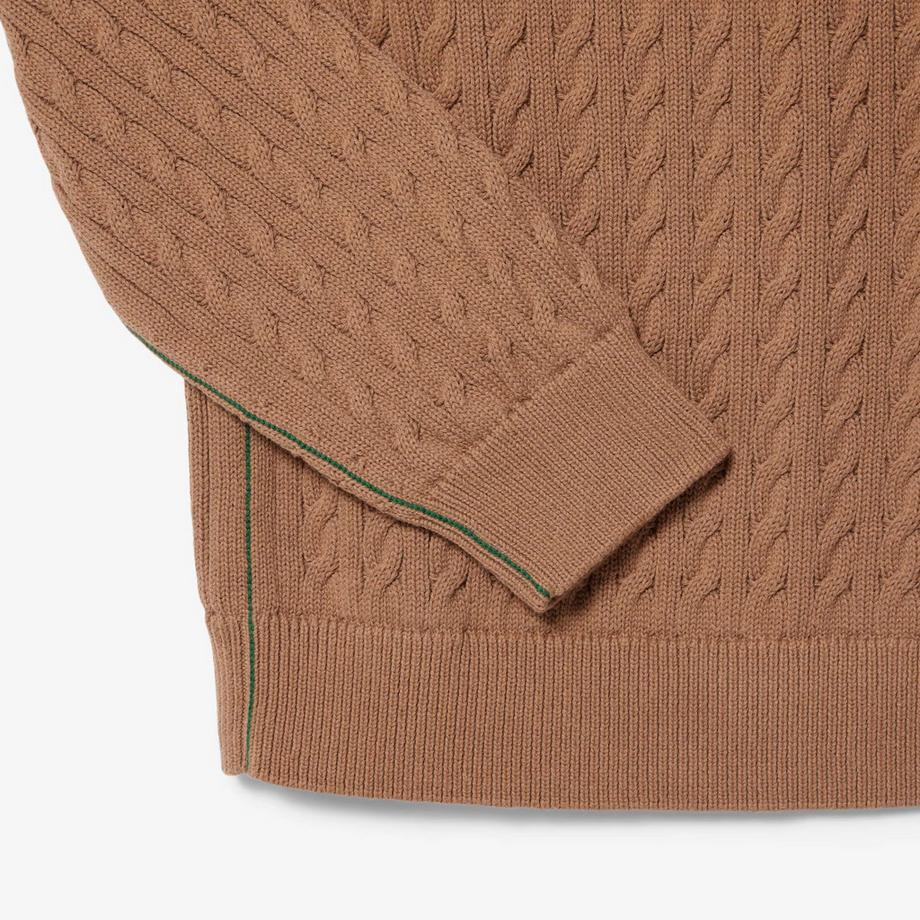 LACOSTE Maglione a maglia intrecciata  