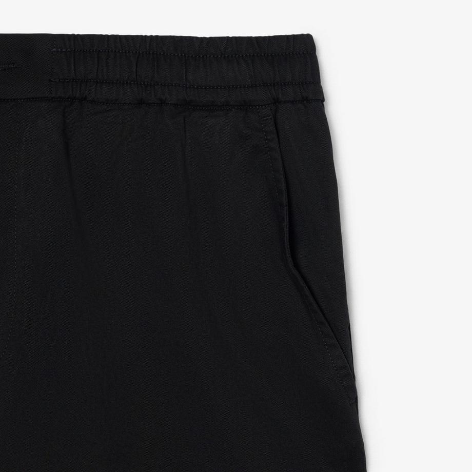 LACOSTE Pantaloni neri con vita elastica  