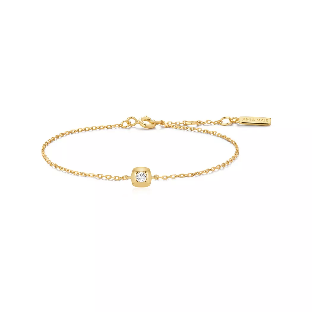 ANIA HAIE - Armband, Tide Echo, 16.5+2CM, Goldfarben