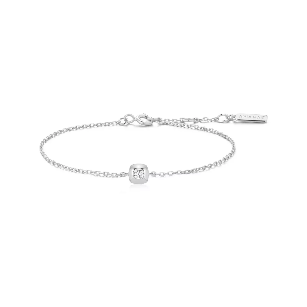 ANIA HAIE - Armband, Tide Echo, 16.5+2CM, Silber