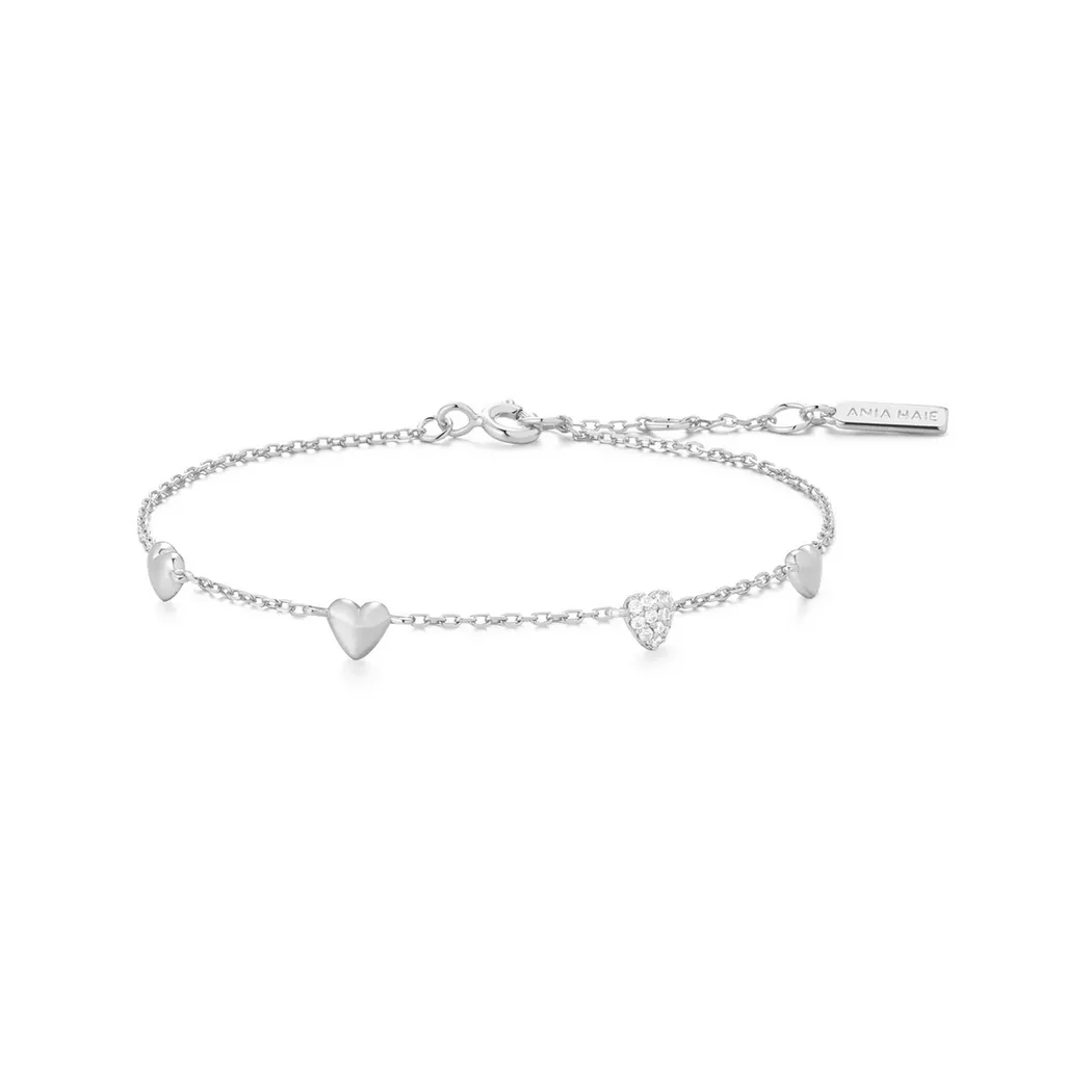 ANIA HAIE - Armband, Starlit Drops, 16.5+2CM, Silber