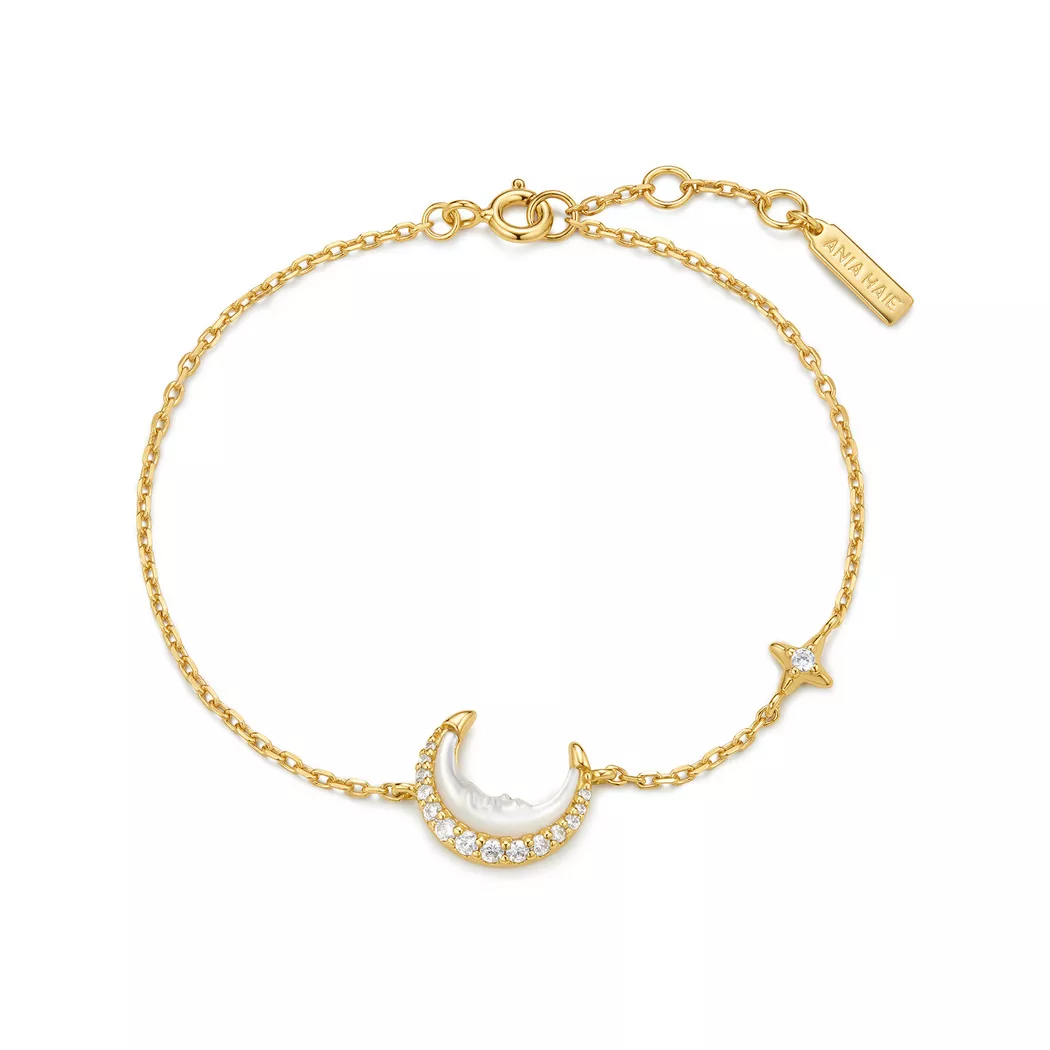 ANIA HAIE - Armband, Luna Gaze, 16.5+2CM, Goldfarben