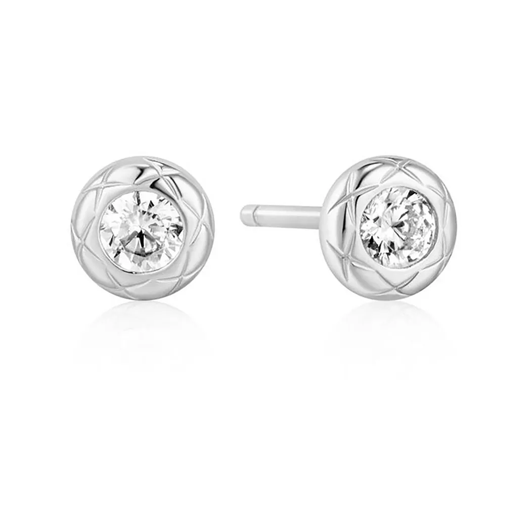 ANIA HAIE - Ohrstecker, Tide Echo, One Size, Silber