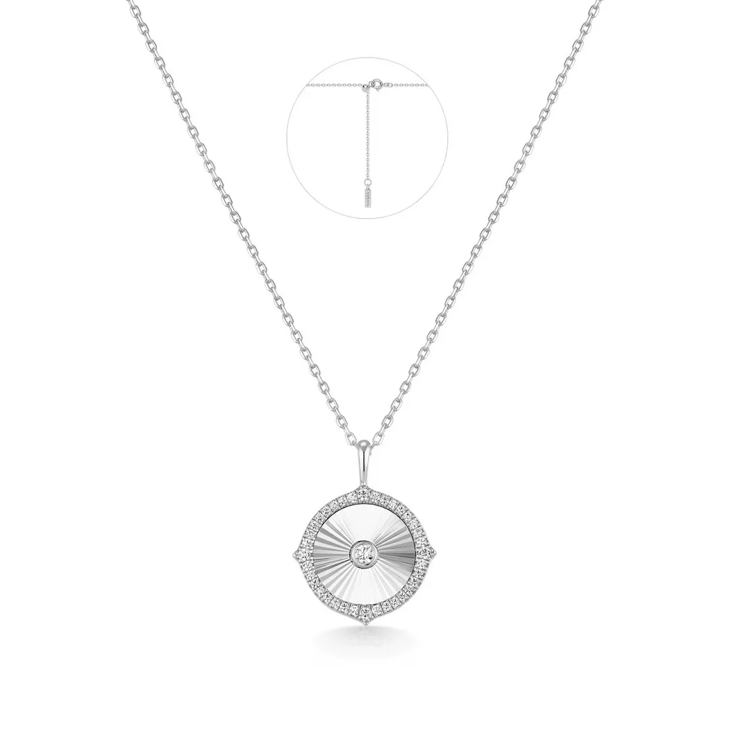 ANIA HAIE - Halskette, Tide Echo, 40.5+5CM, Silber