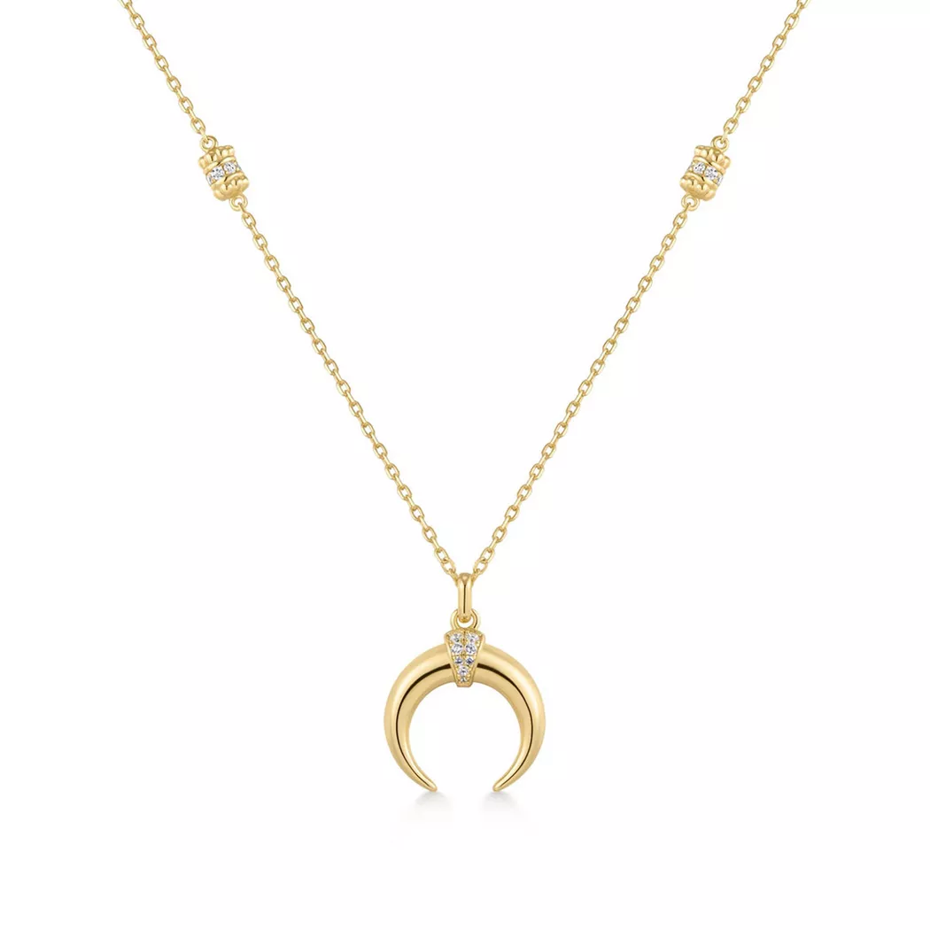 ANIA HAIE - Halskette, Tide Echo, 40.5+5CM, Goldfarben