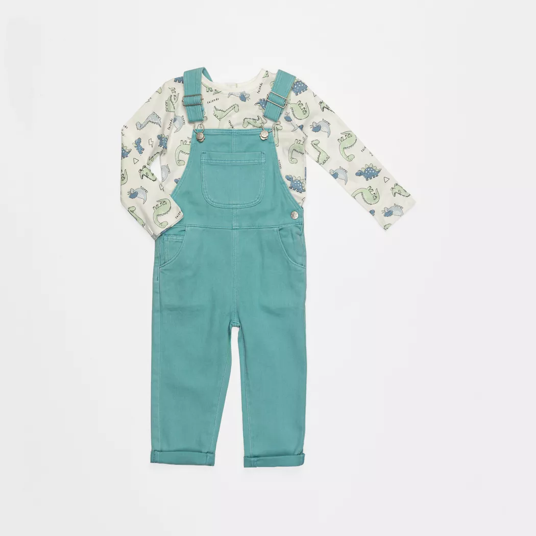 Manor Baby - Set: T-Shirt und Hose, 104, Olivegrün