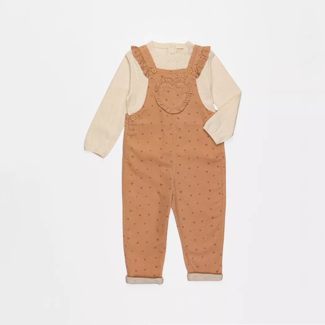 Manor Baby - Set: T-Shirt und Hose, 104, Apricot