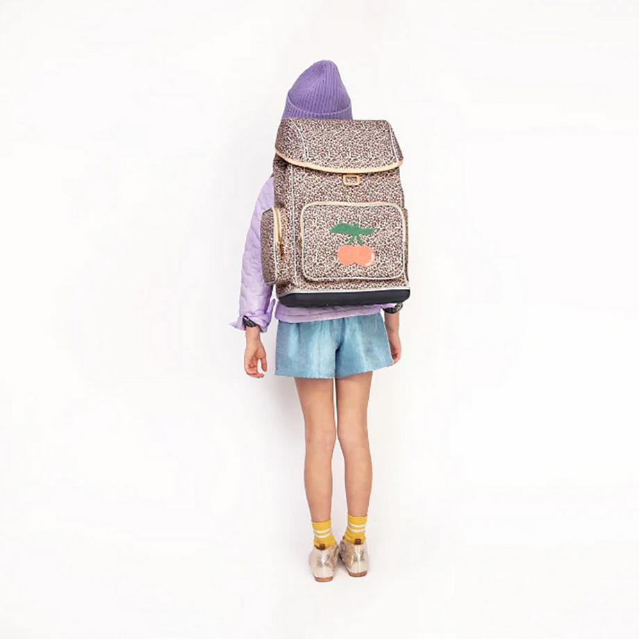 Jeune Premier Cartable Leopard Cherry 