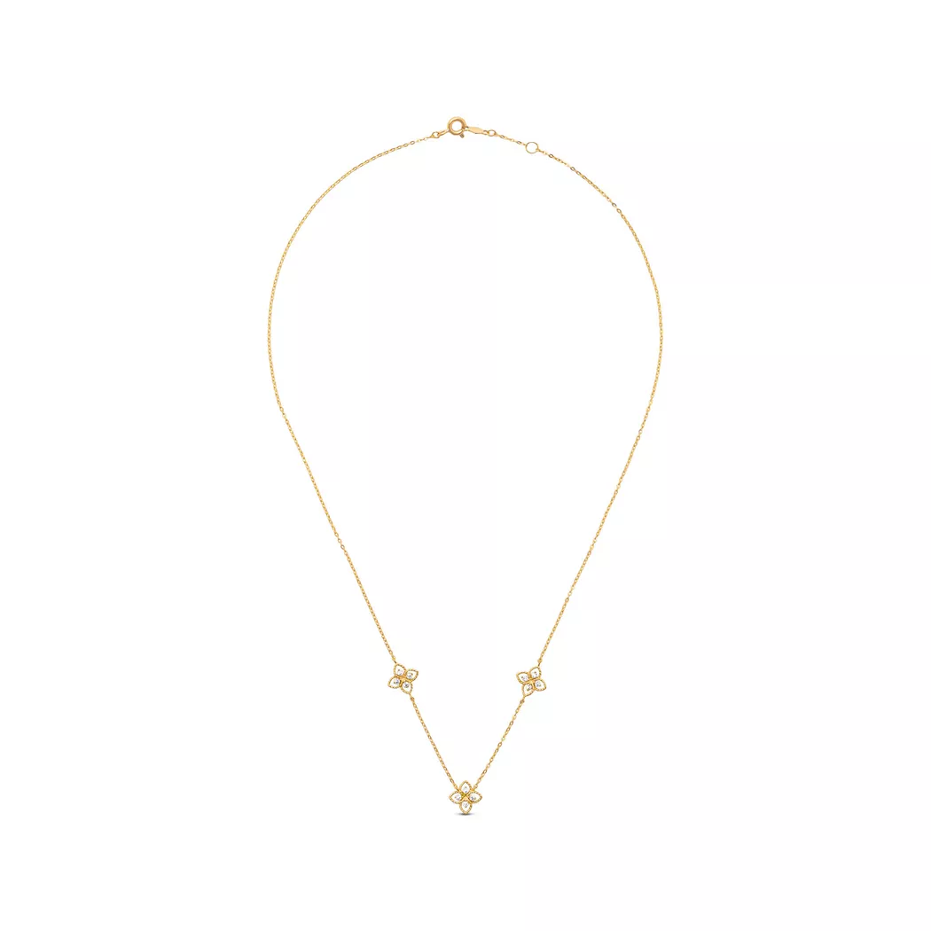 Collection N° 9 - Halskette, 42cm, Gelbgold