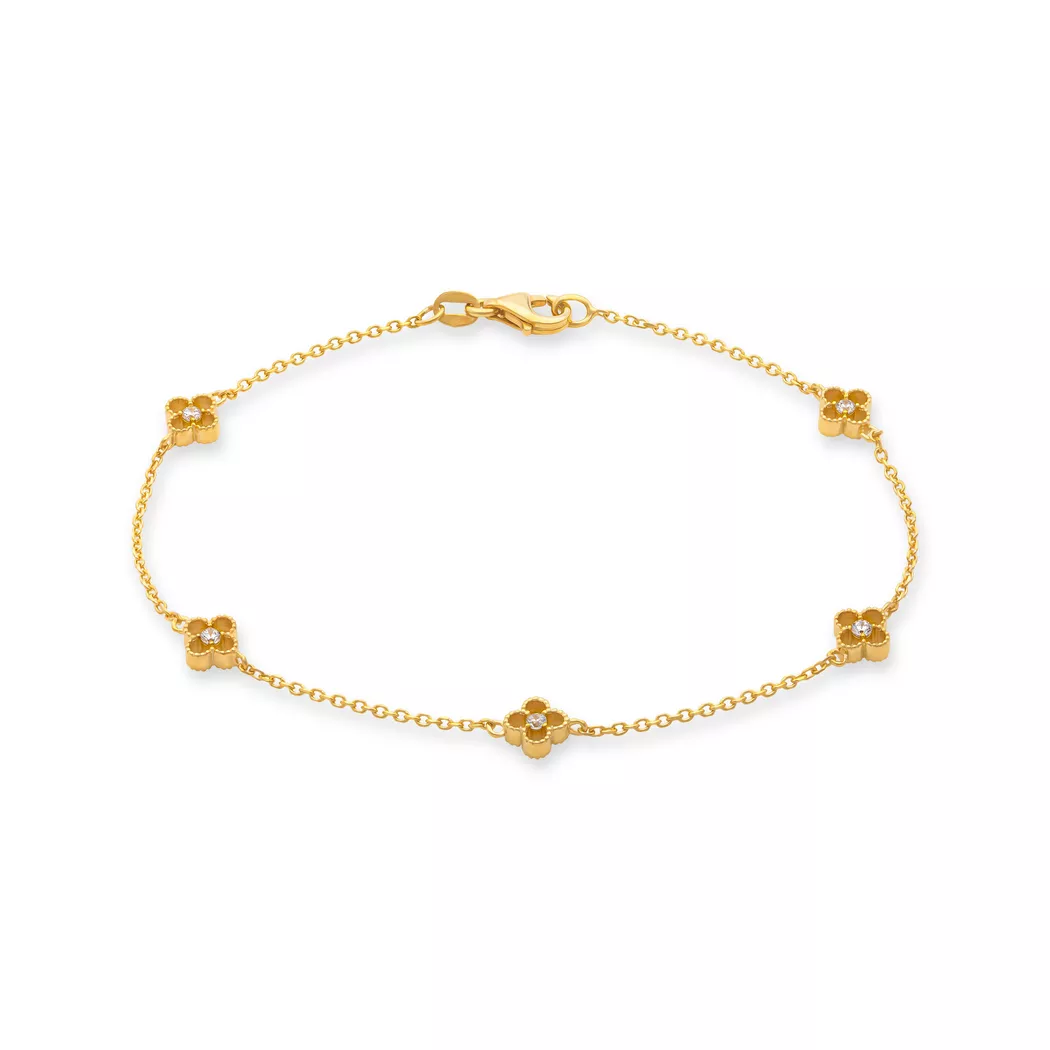 Collection N° 9 - Armband, 18cm, Gelbgold