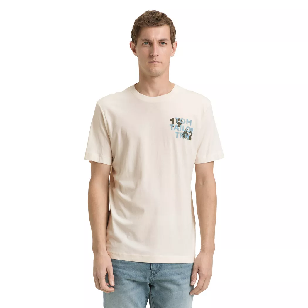 Tom Tailor - T-Shirt, für Herren, Weiss Größe S